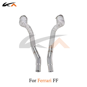 Sistema de escape KA Tuning para Ferrari <span class=keywords><strong>FF</strong></span> <span class=keywords><strong>V12</strong></span> 6.3 con tubo recto y downpipe - Product Image 1