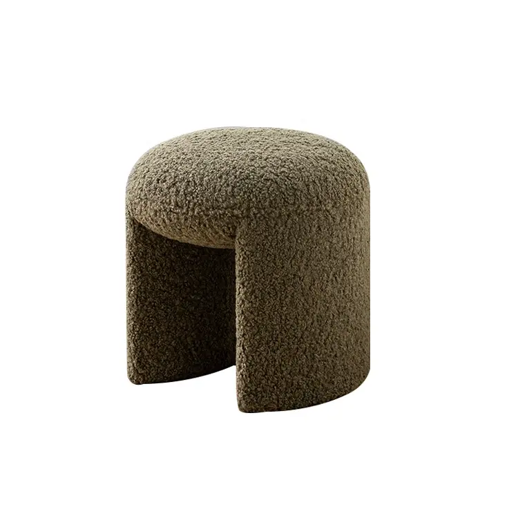 Velluto sgabello tufted morbido pouf rotondo sgabello pouf pouf poggiapiedi sedia piede piccolo sgabello