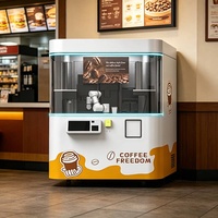 Robot de Café Comercial No Tripulado de un Solo Brazo con Sistema Inteligente de Impresión de Imágenes