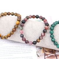 Petit quantité minimale de commande accepté Design de mode cristal naturel coloré gravier Bracelet ensemble pour femmes bijoux décoration