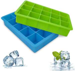 Hot bán 15 khoang Silicone Ice Cube Maker, 2 Gói BPA miễn phí, 1 inch Cubes - Product Image 5
