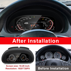 Panel de Instrumentos Antideslumbrante STWEI para BMW Serie 5 E39 X5 E53 1999-2006, Panel Android CARPLAY, Cabina Virtual, Velocímetro LCD Digital - Product Image 3