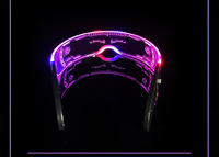 Vente en gros Lunettes lumineuses colorées à DEL pour fête d'Halloween Lunettes de fête laser pour fête de Noël Disco Festival