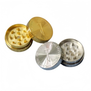 Wholesale 35mm 2 Layers Zinc Metal Alloy Portable Country Style <b>Grinder</b> <b>Herb</b> Hot Selling Commercial Gold Color <b>Herb</b> <b>Grinder</b> - Product Image 5
