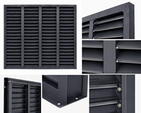 Fabricant de persiennes en alliage d'aluminium sur mesure de haute qualité, persiennes de ventilation extérieures, systèmes d'ombrage pour façades architecturales