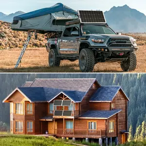 Dokio半柔性12V 100瓦柔性单太阳能电池板，用于汽车电池 & 船 & 家用200W 400w 1000瓦太阳能电池板 - Product Image 4