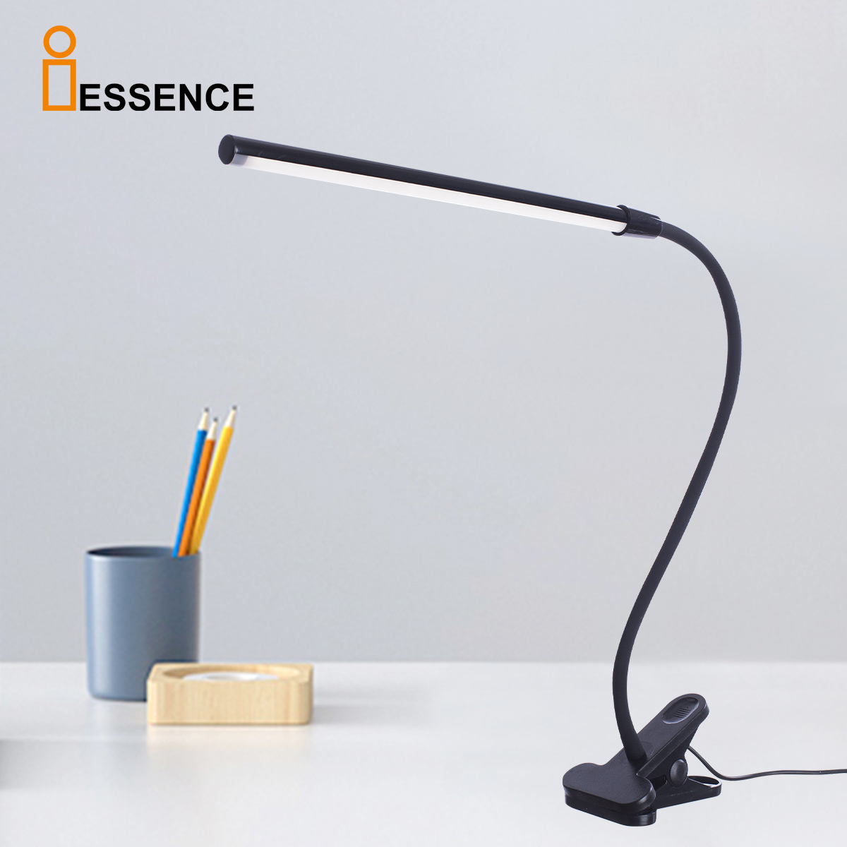 Hot Selling Flexible Gooseneck Hose Table Lamp Reading Clip Lamp for Study & Work
