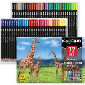 <span class=keywords><strong>Crayon</strong></span> de <span class=keywords><strong>couleur</strong></span> Offre Spéciale de haute qualité couleurs vives Soft Core Black Barrel prix bon marché 72 pièces dans une boîte en <span class=keywords><strong>papier</strong></span> pour artiste et débutants - Product Image 1