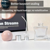 15ml Botol Semprot Parfum Isi Ulang Portabel Bentuk Bintang Lima Berbahan Kaca Tebal dengan Cetakan Sablon, Pengganti Perjalanan Kosong