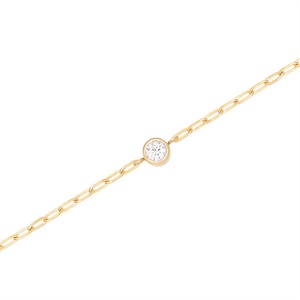 Minimalist Style Fashion Jewelry <b>Bracelet</b> Gold Plated Paperclips Rolo Chains Zircon <b>Bracelet</b> for Women - Product Image 3