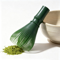 Fouet à matcha en résine PP personnalisé OEM d'usine, agitateur de thé japonais Chasen, brosse mélangeuse à matcha, marque privée ODM