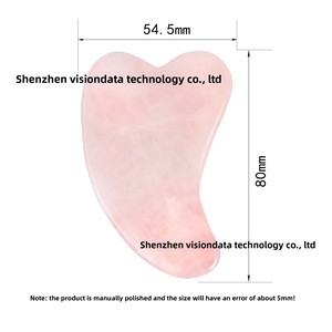 Rullo di Giada e Gua Sha in Quarzo Rosa, Massaggiatore Corpo in Cristallo con Lavorazione Personalizzata da <span class=keywords><strong>Disegni</strong></span> - Product Image 2
