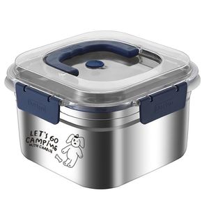 Stainless Steel Food <b>Storage</b> Container 800-1000ml Airtight Refrigerator <b>Box</b> Microwave Safe Outdoor Lunch <b>Box</b> - Product Image 3