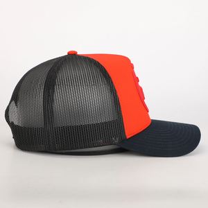 Chapeau de camionneur de sport en maille respirante brodée en 3D à 5 panneaux personnalisé pour les activités de plein air - Product Image 4