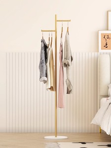 <span class=keywords><strong>Appendiabiti</strong></span> in Metallo Semplice e Salvaspazio con Asta, Ideale per Soggiorno o Uso Interno - Product Image 2