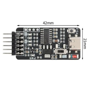 USB Type-C Dual <span class=keywords><strong>CDC</strong></span> UART <span class=keywords><strong>Serial</strong></span> Port Drive Free STC ISP Microcontroller Program Cold Start Download Burner 5V/3.3V TTL ICs - Product Image 5