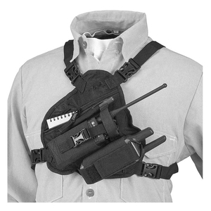 Scout Radio Chest <b>Harness</b> Rig with Front Pack Pouch Holster Vest for 2 Way Radio & GPS - Product Image 3
