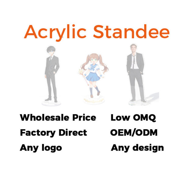 Custom Anime Acrylic Standee Double Sided UV Printed Clear Character Display Stand Collectible Gift for Fans