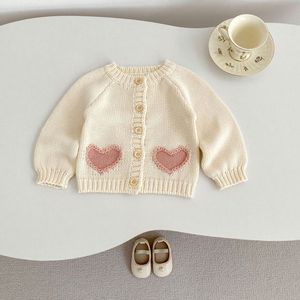 Setelan Cardigan Rajut Musim Gugur Engepapa untuk Anak Perempuan dan Laki-laki, Termasuk Topi, Pakaian Bayi Katun, Jaket Bayi - Product Image 4