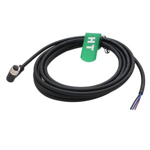 Cable de datos y alimentación HangTon M8 de 3 pines, hembra, ángulo recto, para sensor, actuador, control de automatización, I/O - Product Image 1