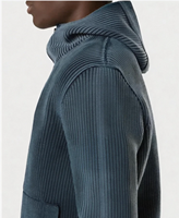 Cardigan zippé en coton tricoté plat 100% haut de gamme, anti-boulochage, style vintage, délavé à l'acide, pour l'automne