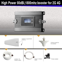 Amplificador de señal 2G 4G de alta potencia 80dBi DCS 1800MHz amplificador de señal móvil inteligente 4G repetidor 2G 4G amplificador de señal celular