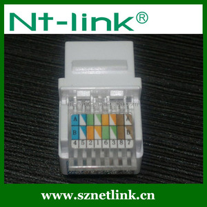 Module réseau UTP sans outil Keystone Jack Cat5e <span class=keywords><strong>RJ45</strong></span> Cat3 RJ11 RJ12 pour téléphonie vocale, accès aux portes et réseau, pour plaque murale - Product Image 6