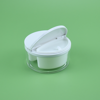 Pot de crème en plastique à double compartiment au design unique, 30g*2, forme ronde, pour crème de jour et crème de nuit, emballage pour soins de la peau