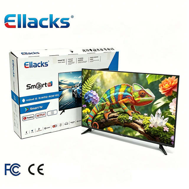 Factory OEM Customizable Multipurpose QLED 4K 50 Inch Frameless Smart TV with A+ Grade Panel and Black Finish