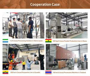 Pequeños granos de cacao Nib Polvo fino Planta de transformación Producción de manteca de cacao Línea de producción de polvo de cacao - Product Image 5