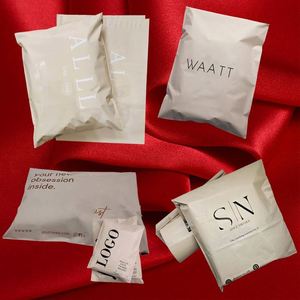 Custom Mailing Express Brown Poly <b>Plastic</b> Express Bag Nude Delivery Mailer Custom Color Shipping Package <b>Tote</b> Mailing Bags - Product Image 2