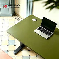 Bureau debout en acier Henvo avec panneau de commande à mémoire automatique, design ergonomique extensible, montage facile, style contemporain