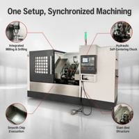 Máquina de Fresado y Perforación de Extremos de Ejes CNC XY810 con Tornillo de Banco Hidráulico Autocentrante - Sistema de Bloqueo Automático ISO CE