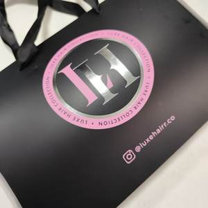 高級シルバーピンクブラックカスタムボックスパッケージ折りたたみヘアエクステンションパーソナライズされたボックス枕形ウィッグペーパーボックスハンドル付き - Product Image 6