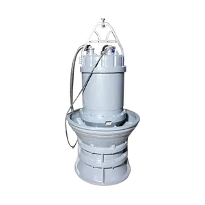 Bomba de lama de água de alto fluxo, caixa axialmente dividida, fluxo axial de estágio único, bomba submersível de fluxo axial