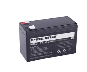 Palma Fabriek Vrla Batterijen 12v7.2ah F2 Terminal Oplaadbare Alarm Beveiligingssysteem Back-Up Batterij
