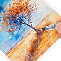 Papier aquarelle fait main 100 % coton, 300 g, bords festonnés, papier texturé vierge pour peinture, cartes postales, invitations, format personnalisé