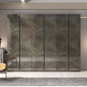 Système de rangement de cuisine moderne en bois massif pour salle à manger, avec miroir, étagères pour vêtements, organisateur, idée de design, buffet - Product Image 1