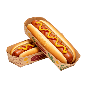 Cajas de Papel para Hot Dogs con Logotipo Personalizado, al por Mayor, Desechables, Resistentes al Calor, para Comida para Llevar, para Bares de Snacks y Food Trucks - Product Image 3