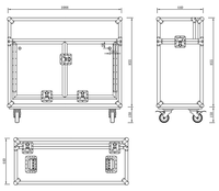 Station de travail DJ personnalisée X32, flightcase de transport pour console numérique Behringer X32