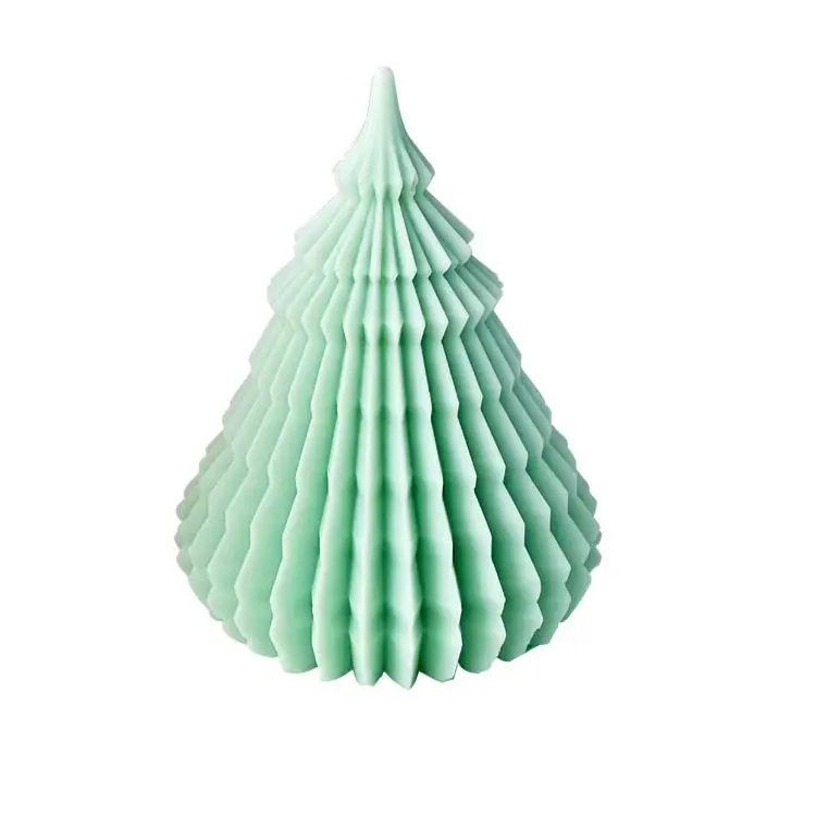 In Voorraad Luxe Aromatherapie Diy Design Origami Kerstboom Geurende Soja Wax Kaarsen