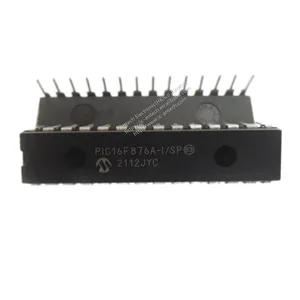 Circuito integrado original novo PIC16F876A-I SP PIC16F722A-I/SP 723A 873A 876A 16F57-I/P E/SP AT T DIP28