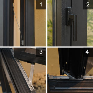 Fournisseurs WANJIA <span class=keywords><strong>Devis</strong></span> rapide Étanchéité Fenêtre à battant en PVC noir Fenêtre française Fenêtres UPVC - Product Image 2