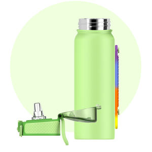 Eco-friendly Custom 600ml New Design Style Insulated Stainless Steel Water <b>Bottle</b> With Straw - Product Image 1
