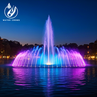 Fontaines musicales extérieures à haute pression fournies en usine pulvérisateur à Jet de buse de cascade de Style feux d'artifice pour paysage de jardin en pierre