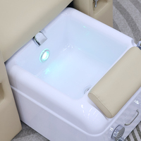 Chaise de pédicure rose en promotion avec télécommande, chaise de manucure pour soins des ongles, chaise de pédicure sans plomberie
