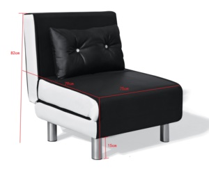 Nouveau Modèle Pliant Couchette Convertible <span class=keywords><strong>Futon</strong></span> Velours Tissu Chaise Canapé-Lit pour le <span class=keywords><strong>Salon</strong></span> - Product Image 5