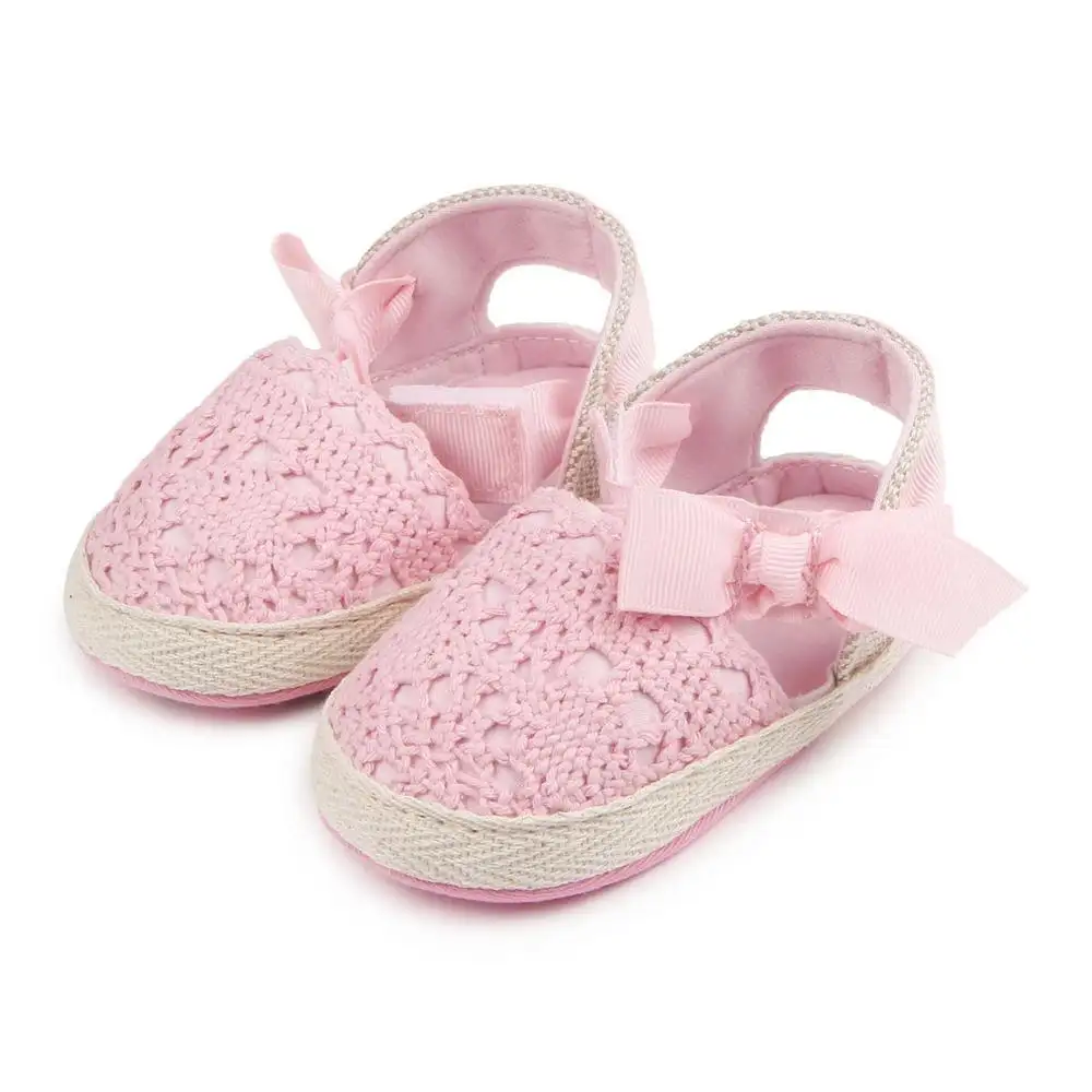 Zapatos de vestir de ganchillo para bebé, 4 colores, novedad