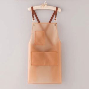Tablier sans manches imperméable et anti-huile en TPU pour abattoirs, salons de coiffure, usines agroalimentaires aquatiques, cuisines domestiques - Product Image 6