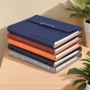 High Quality A5 PU Leather Hardcover <b>Notebook</b> 6 Ring <b>Binder</b> Daily Weekly Planner with PVC & Paper Pages Personalized Gift Idea - Product Image 1